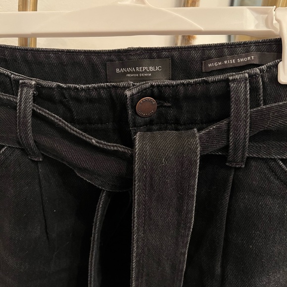 Banana Republic high waisted denim shirt black size 32 - Picture 3 of 4